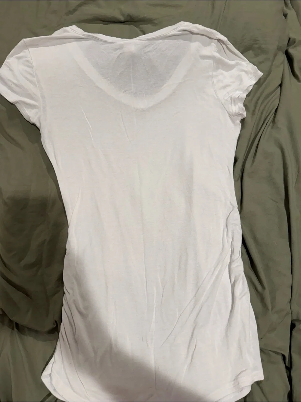 No Boundaries White Scoop Neck Short Sleeve Tee